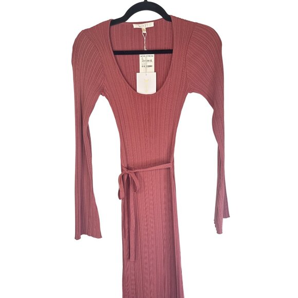 2/$30 Wayf XS Long Sleeve Ribbed Bodycon Midi Dress - Picture 11 of 15